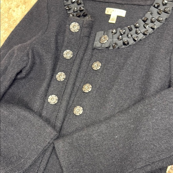 Kenar Black Cardigan Sweater - Picture 2 of 4